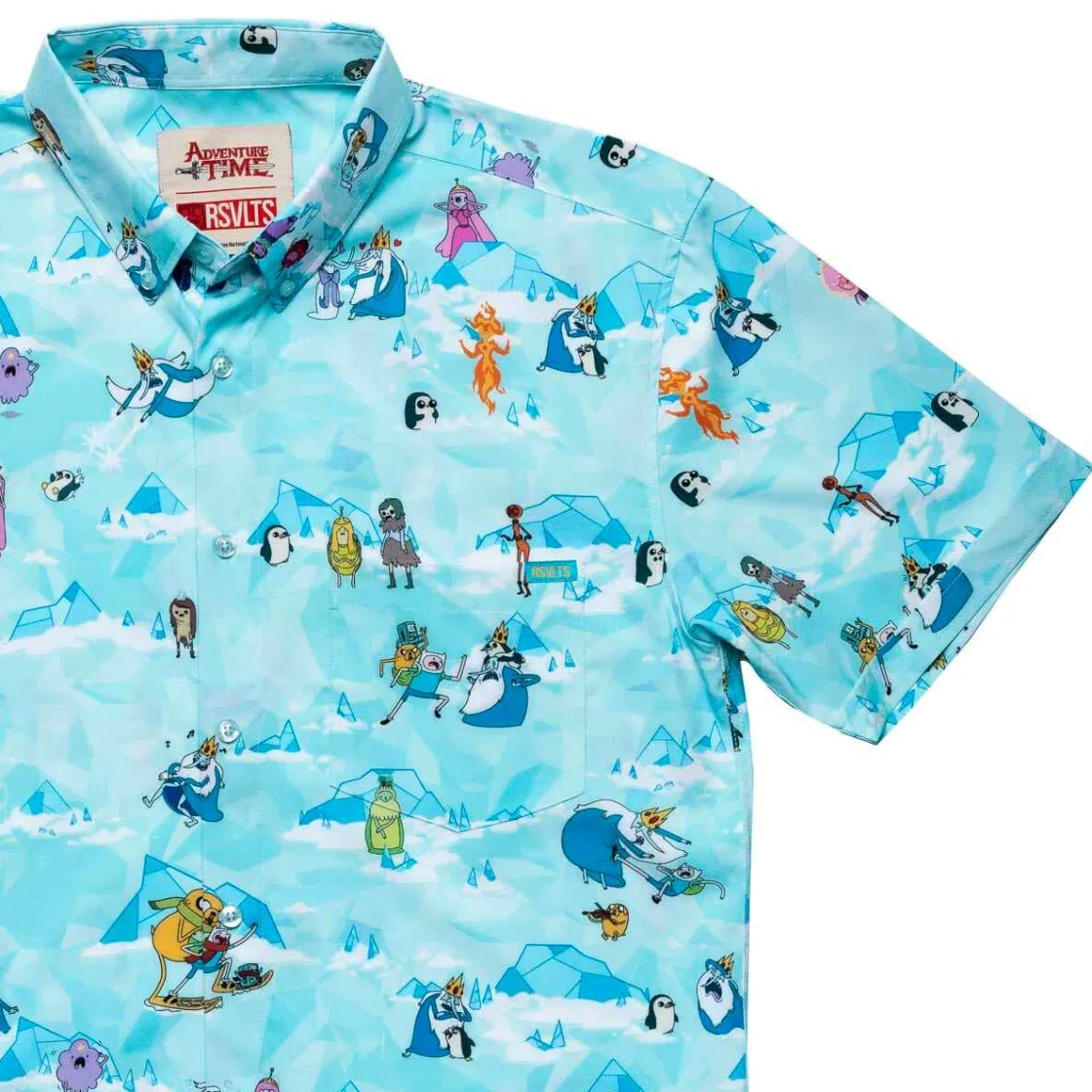 Adventure Time|Warner Bros.|Adventure Time "All Hail the Ice King" – KUNUFLEX Short Sleeve Shirt
