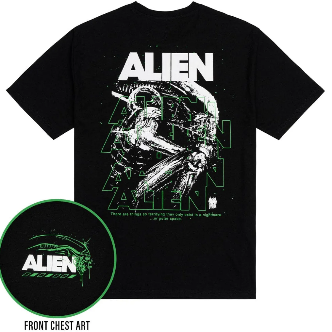Alien|Tees|Alien "Outer Space Nightmare" – Crewneck Tee