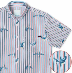 Short Sleeve Shirts|Americana|RSVLTS America's Got Talons – Stretch Seersucker Short Sleeve Shirt
