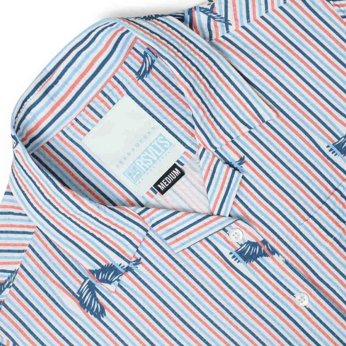Short Sleeve Shirts|Americana|RSVLTS America's Got Talons – Women's Stretch Seersucker Short Sleeve Shirt