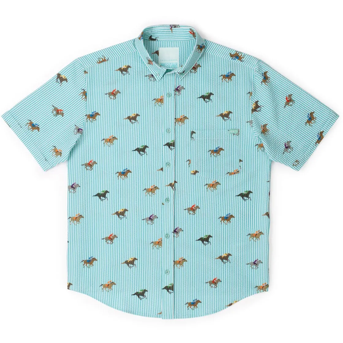Short Sleeve Shirts|Seersucker|RSVLTS And They're Off! – Stretch Seersucker Short Sleeve Shirt