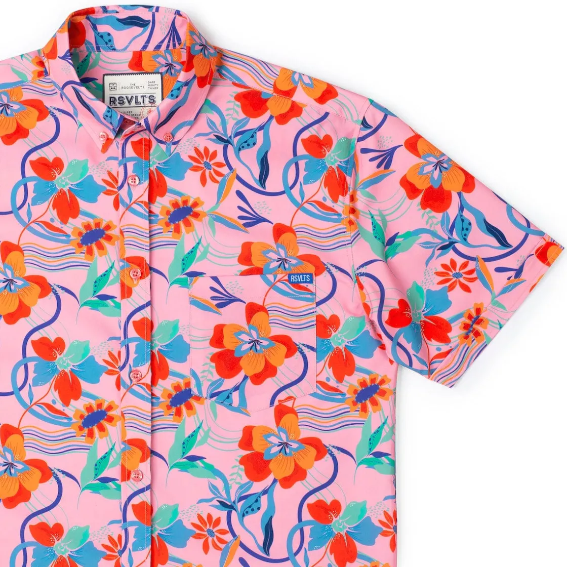 Short Sleeve Shirts|Short Sleeves|RSVLTS Back to the Fuchsia – KUNUFLEX Short Sleeve Shirt