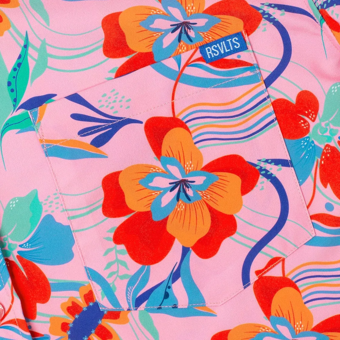 Short Sleeve Shirts|Short Sleeves|RSVLTS Back to the Fuchsia – KUNUFLEX Short Sleeve Shirt