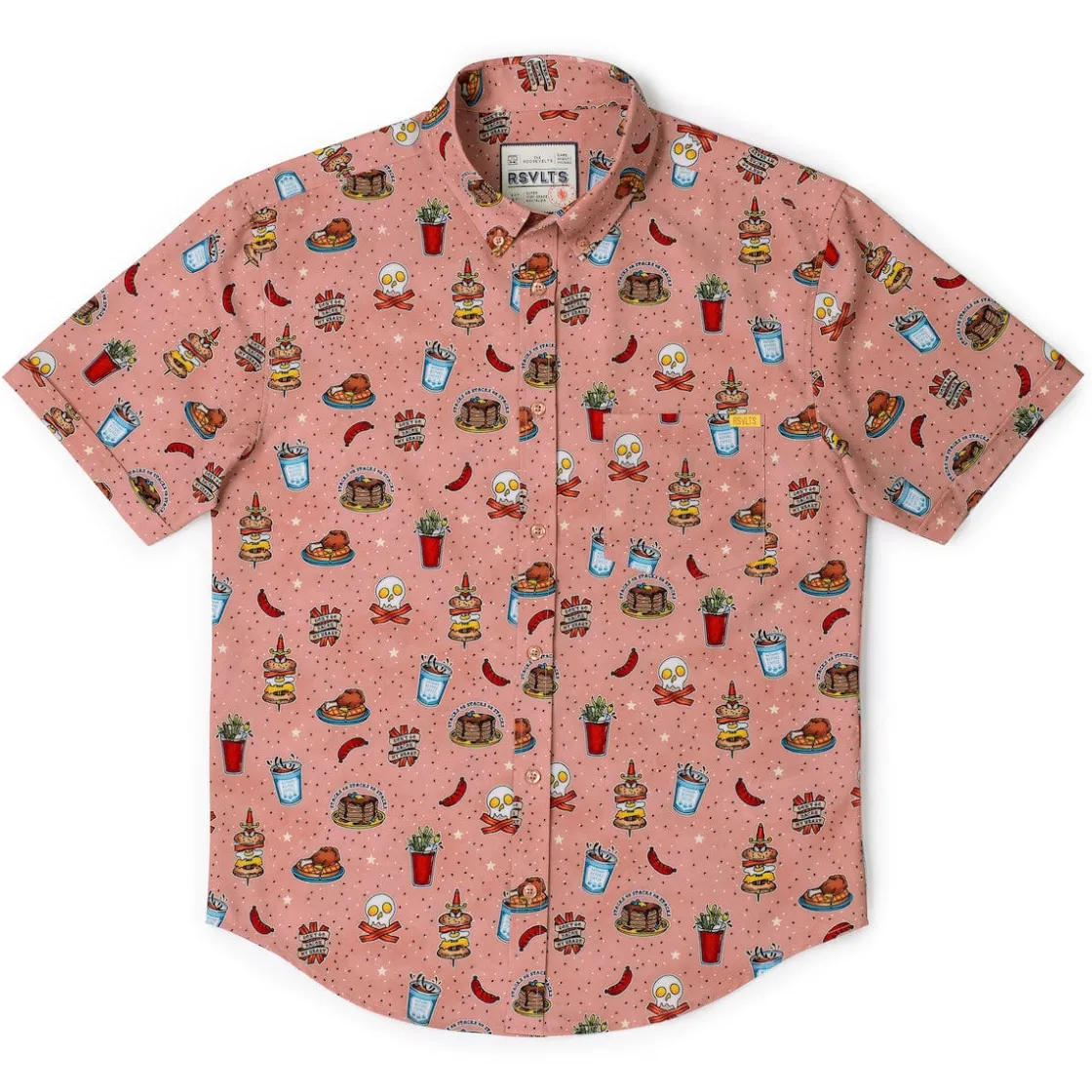 Short Sleeve Shirts|Short Sleeves|RSVLTS Bacon, Ink, and Cheese – KUNUFLEX Short Sleeve Shirt