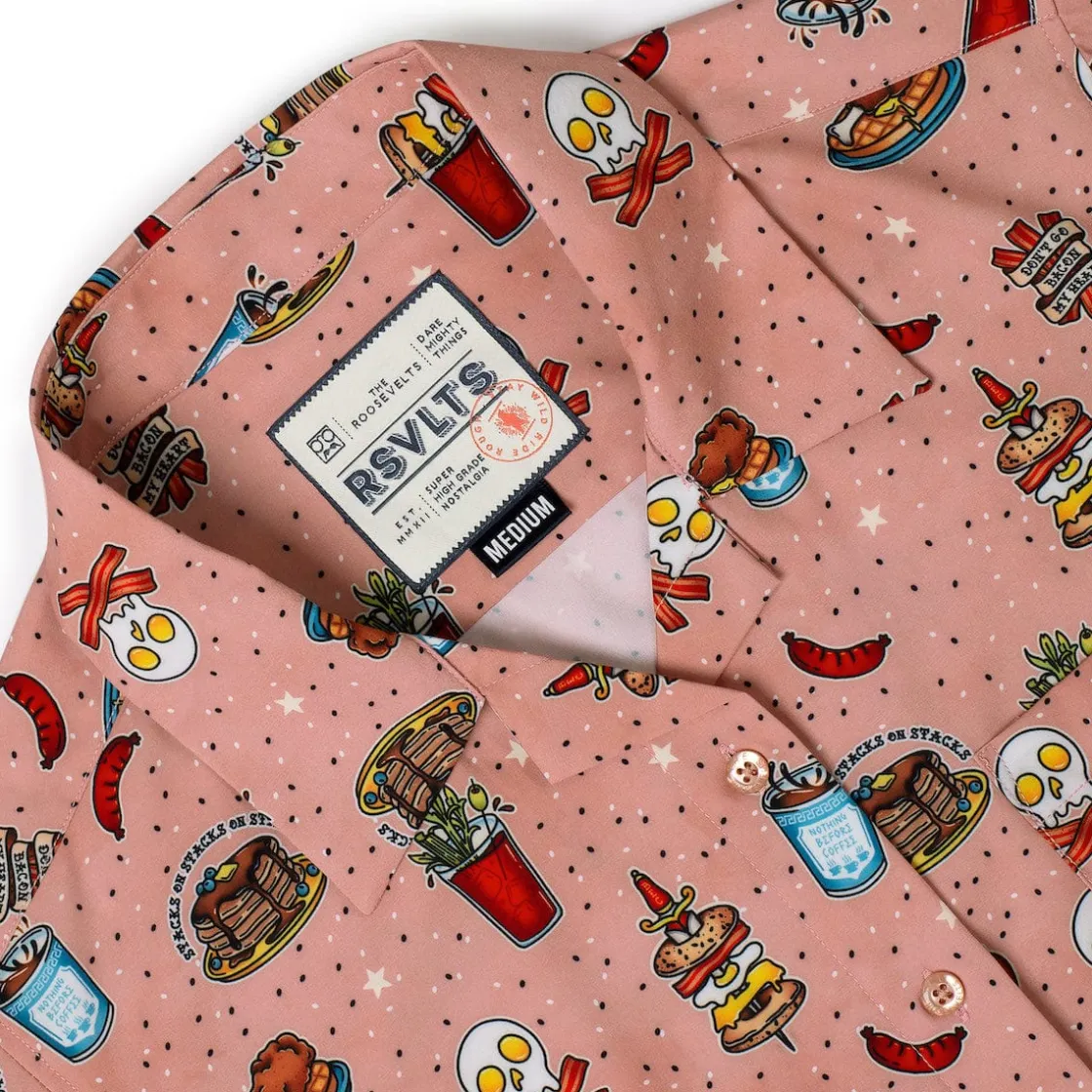 Short Sleeve Shirts|Rsvlts|RSVLTS Bacon, Ink, and Cheese – Women's KUNUFLEX Short Sleeve Shirt