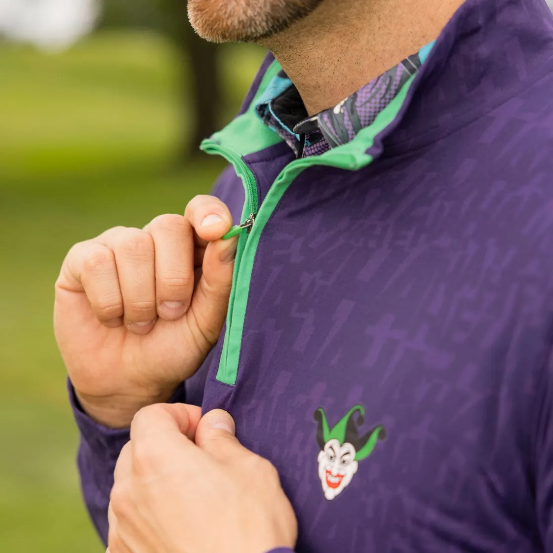 Quarter Zips|Greatest Hits|Batman ™ 85th Anniversary "Clownin' a Round" – Quarter Zip