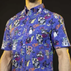 Dc|Batman|Batman ™ 85th Anniversary "Kapow! Bonk! Thwack!" – KUNUFLEX Short Sleeve Shirt