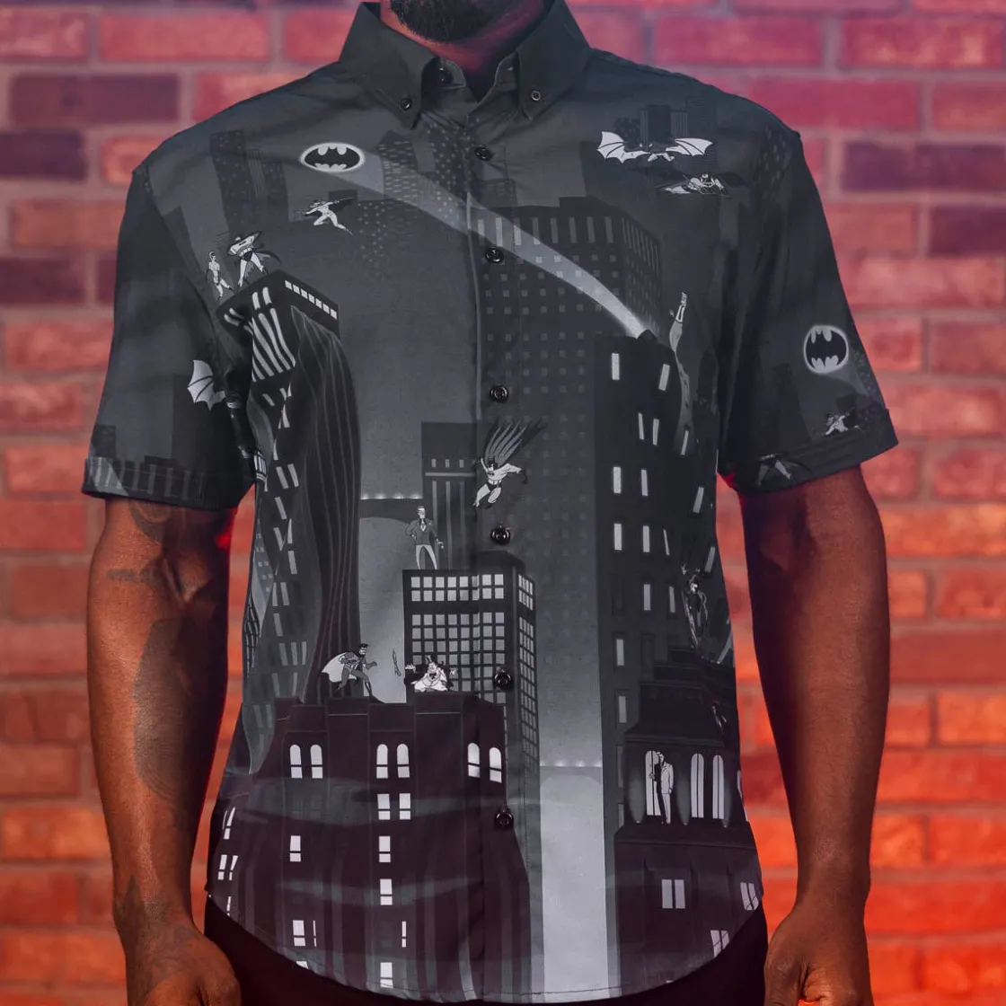 Dc|Batman|Batman : The Animated Series "Gotham Knights" – KUNUFLEX Short Sleeve Shirt