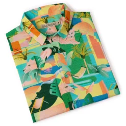 Short Sleeve Shirts|Bamboo|RSVLTS Big Cat Cabana – Bamboo Short Sleeve Shirt