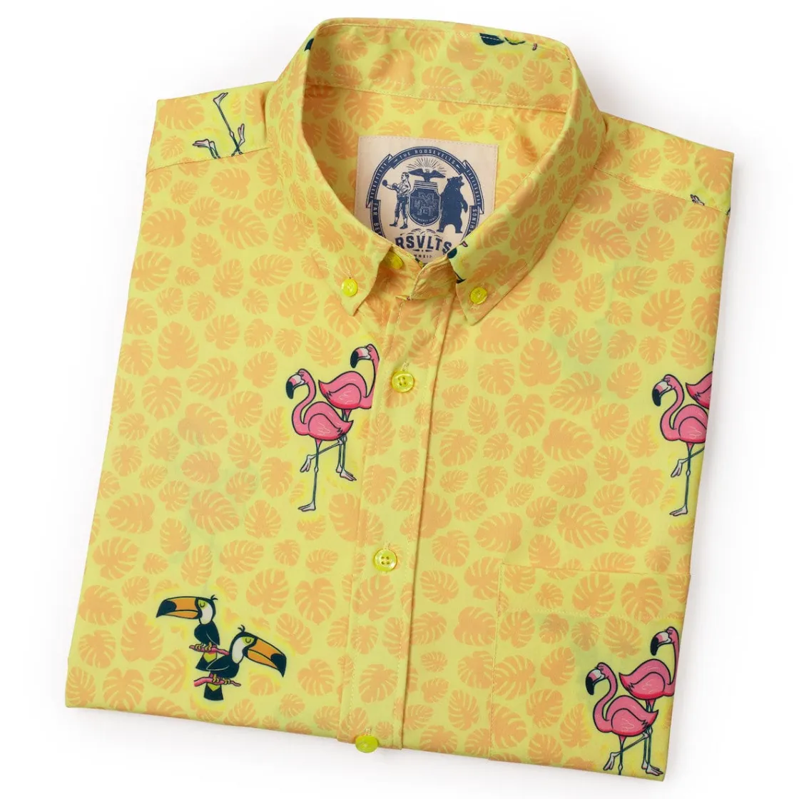 Short Sleeve Shirts|Short Sleeves|RSVLTS Bird’s the Word – KUNUFLEX Short Sleeve Shirt