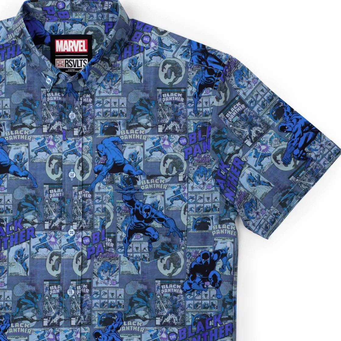 Marvel|Marvel|Marvel Black Panther "Panther Power" – KUNUFLEX Short Sleeve Shirt