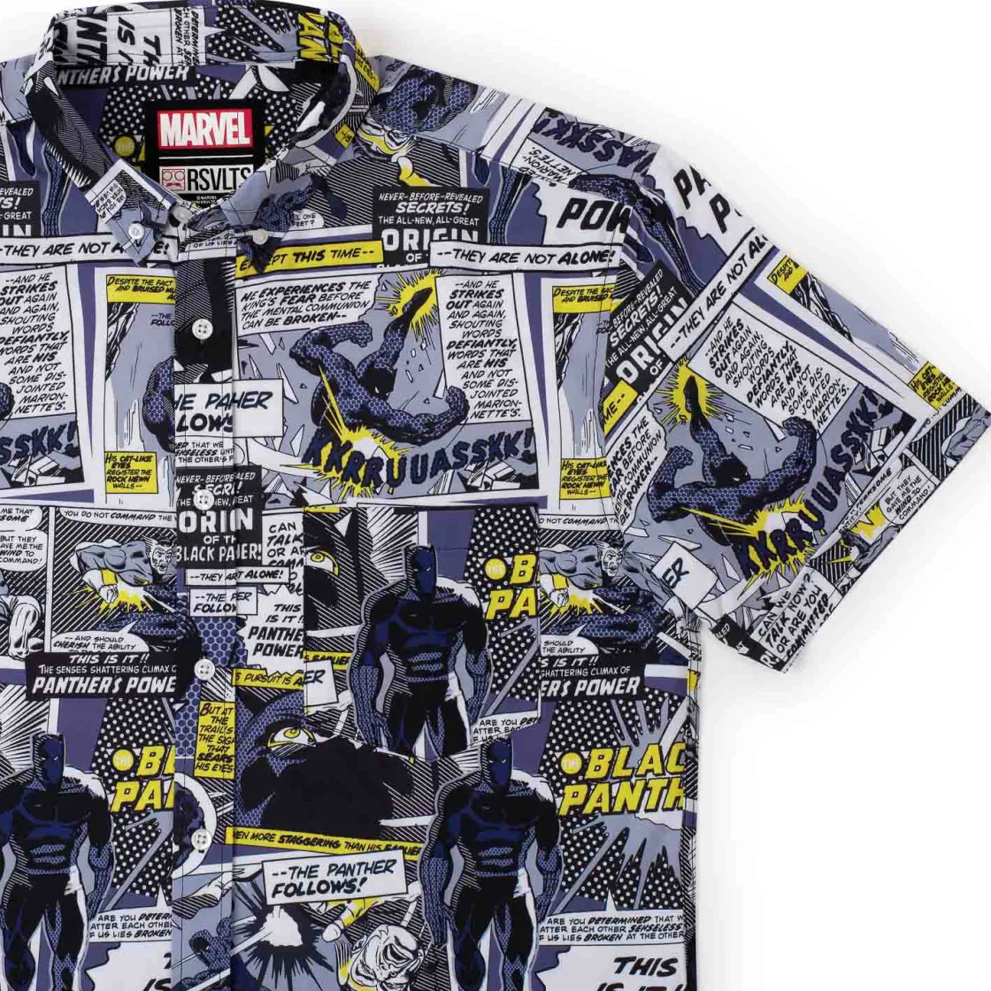 Marvel|Marvel|Marvel Black Panther "The Panther Follows" – KUNUFLEX Short Sleeve Shirt