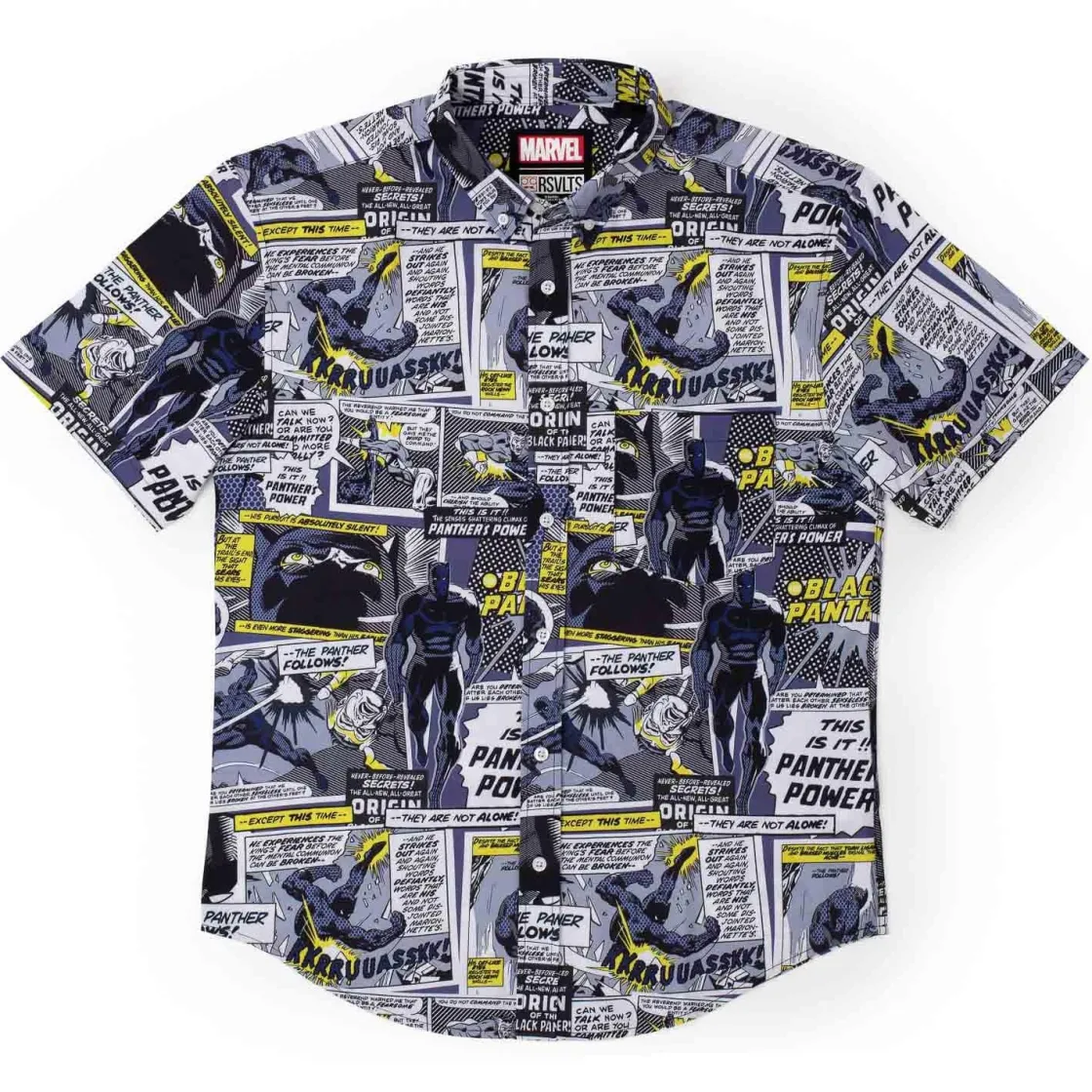 Marvel|Marvel|Marvel Black Panther "The Panther Follows" – KUNUFLEX Short Sleeve Shirt