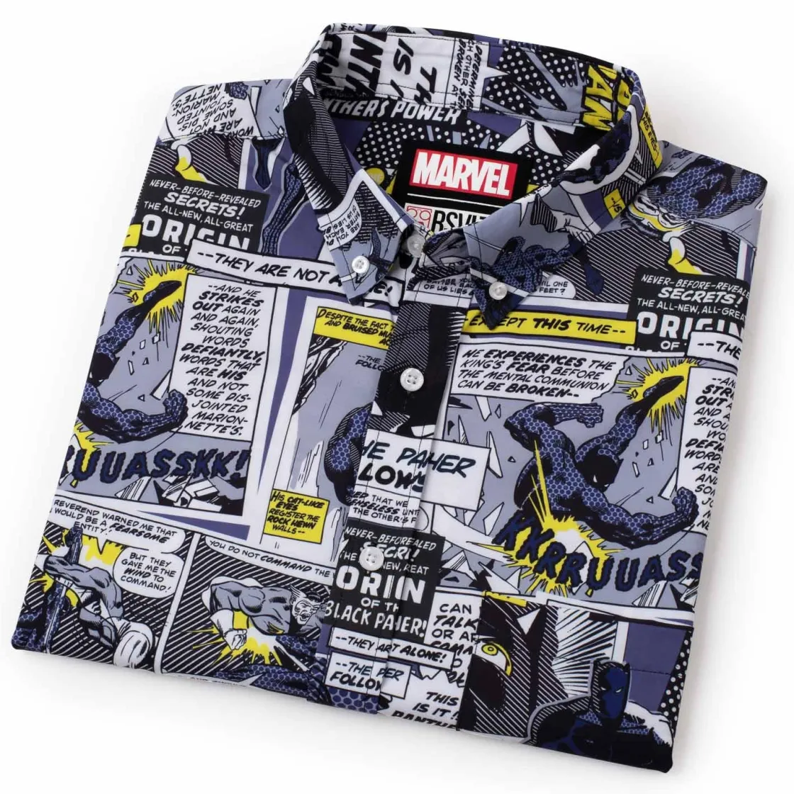 Marvel|Marvel|Marvel Black Panther "The Panther Follows" – KUNUFLEX Short Sleeve Shirt