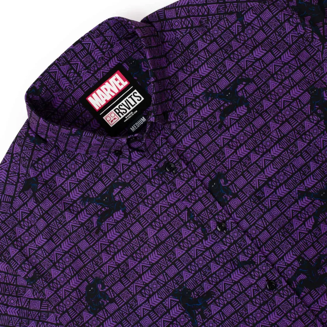 Marvel|Marvel|Marvel Black Panther "Wakanda Forever" – KUNUFLEX Short Sleeve Shirt