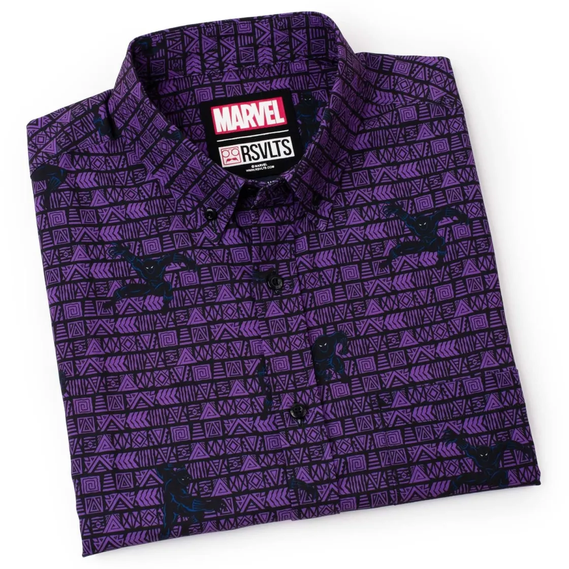 Marvel|Marvel|Marvel Black Panther "Wakanda Forever" – KUNUFLEX Short Sleeve Shirt