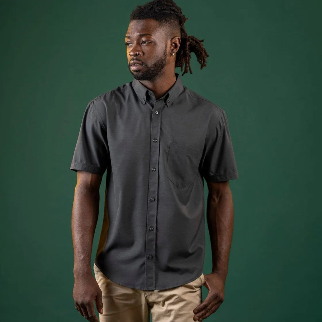 Short Sleeve Shirts|Short Sleeves|RSVLTS Blackened Pearl – KUNUFLEX Short Sleeve Shirt