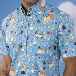 Bluey|Short Sleeves|Bluey "Beach Day" – KUNUFLEX Short Sleeve Shirt