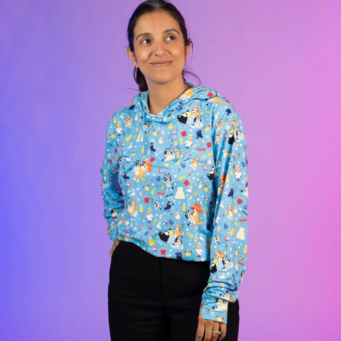 Bluey|Outerwear|Bluey "Beach Day" – Performance Hoodie
