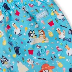 Bluey|Shorts|Bluey "Beach Day" – Youth Hybrid Shorts