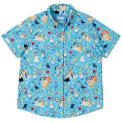 Bluey|Youth (5-11)|Bluey "Beach Day" – Youth KUNUFLEX Short Sleeve Shirt