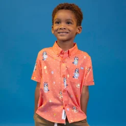 Bluey|Preschool (2t-5t)|Bluey "Don't Let It Melt" – Preschooler KUNUFLEX Short Sleeve Shirt