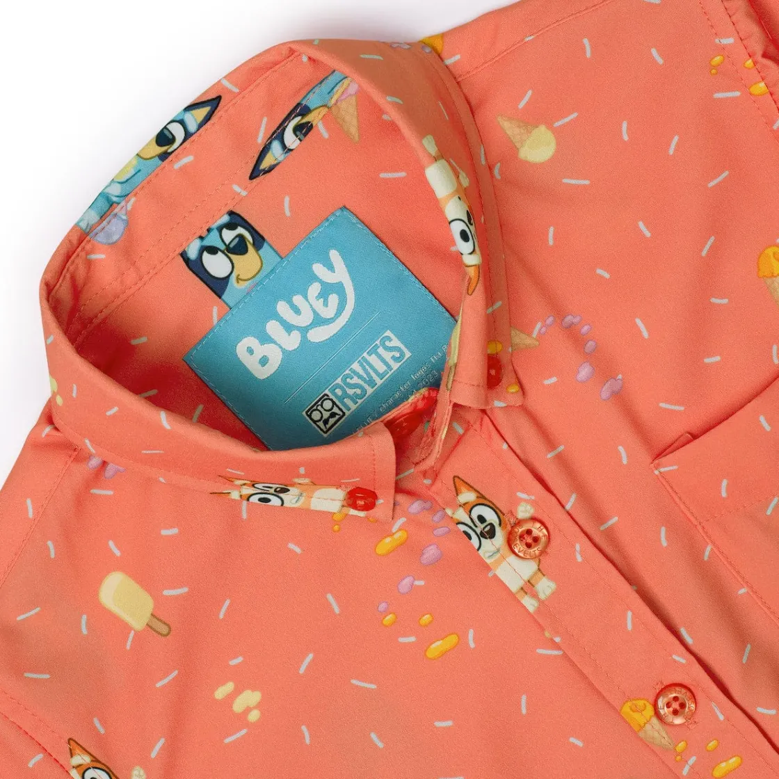 Bluey|Preschool (2t-5t)|Bluey "Don't Let It Melt" – Preschooler KUNUFLEX Short Sleeve Shirt