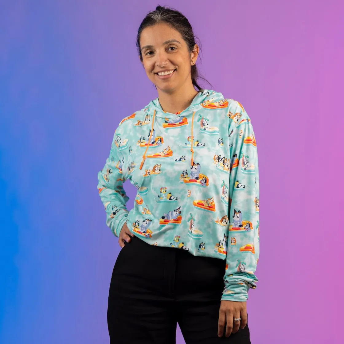 Bluey|Outerwear|Bluey "Everybody in the Pool" – Performance Hoodie