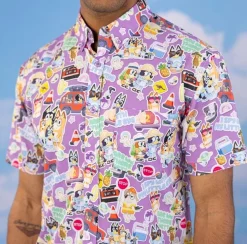 Bluey|Matching Sets|Bluey "Let's Motor" – KUNUFLEX Short Sleeve Shirt