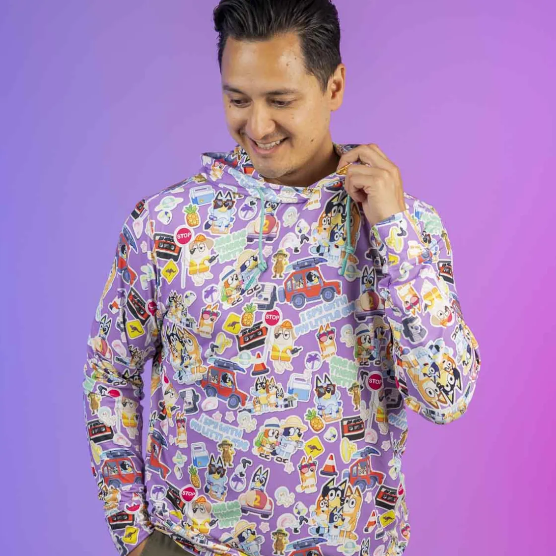 Bluey|Outerwear|Bluey "Let's Motor" – Performance Hoodie