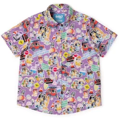 Bluey|Youth (5-11)|Bluey "Let's Motor" – Youth KUNUFLEX Short Sleeve Shirt