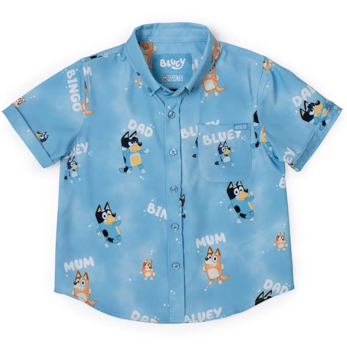 Bluey|Preschool (2t-5t)|Bluey "Meet the Heelers" – Preschooler KUNUFLEX Short Sleeve Shirt
