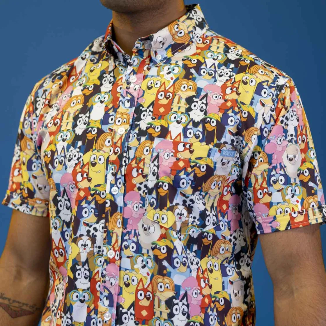 Bluey|Short Sleeves|Bluey "Primary Pals" – KUNUFLEX Short Sleeve Shirt