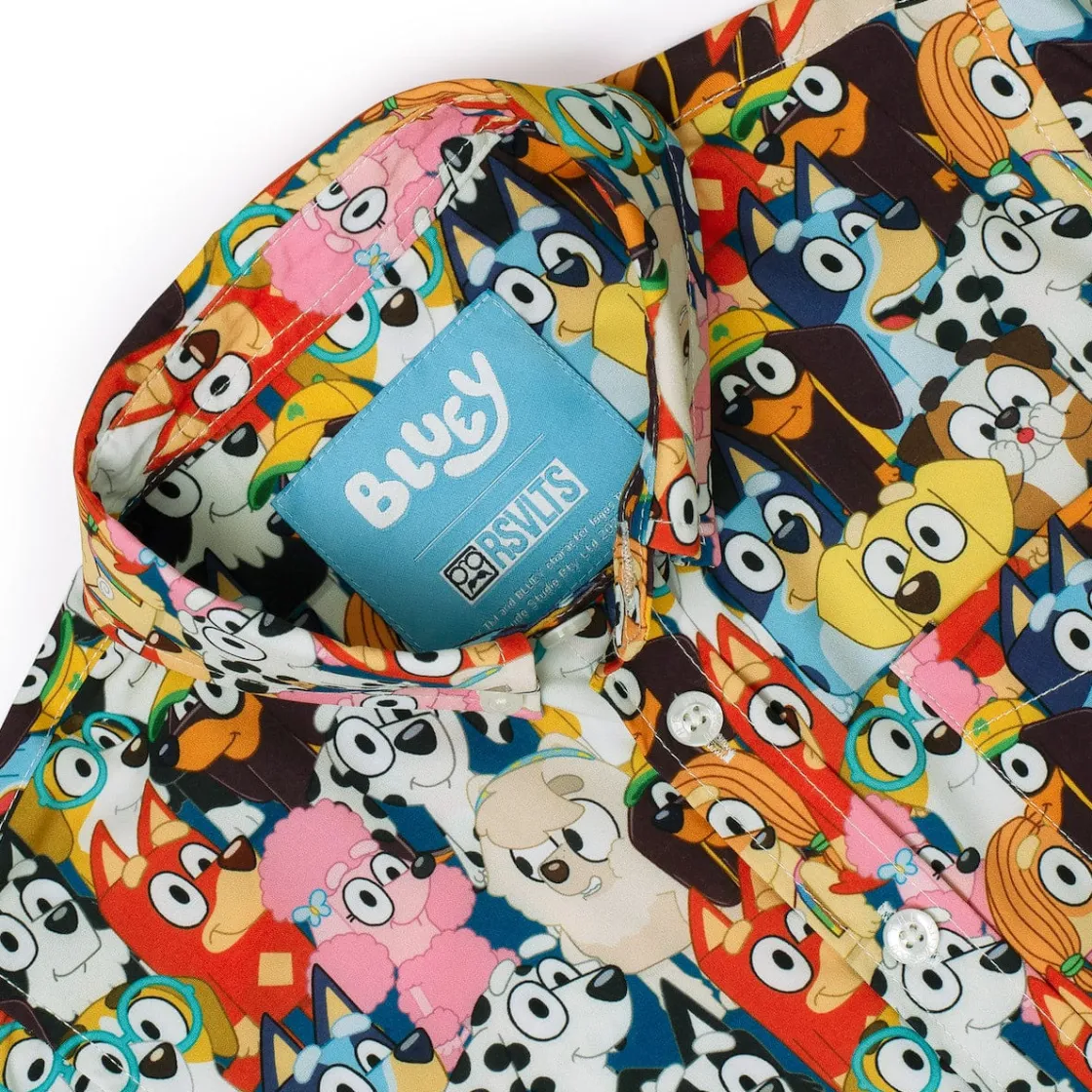 Bluey|Preschool (2t-5t)|Bluey "Primary Pals" – Preschooler KUNUFLEX Short Sleeve Shirt