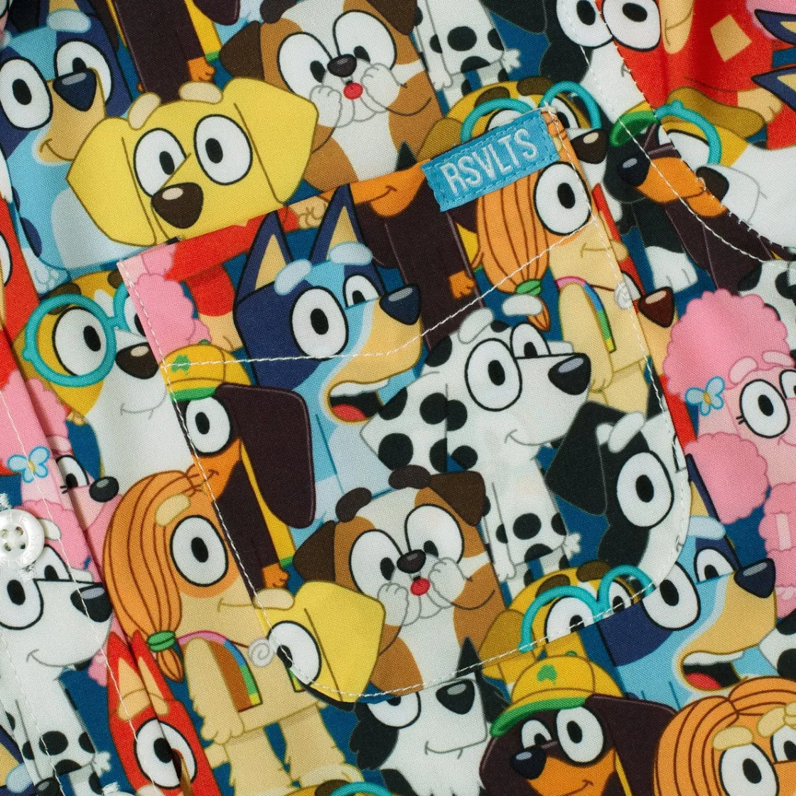 Bluey|Preschool (2t-5t)|Bluey "Primary Pals" – Preschooler KUNUFLEX Short Sleeve Shirt