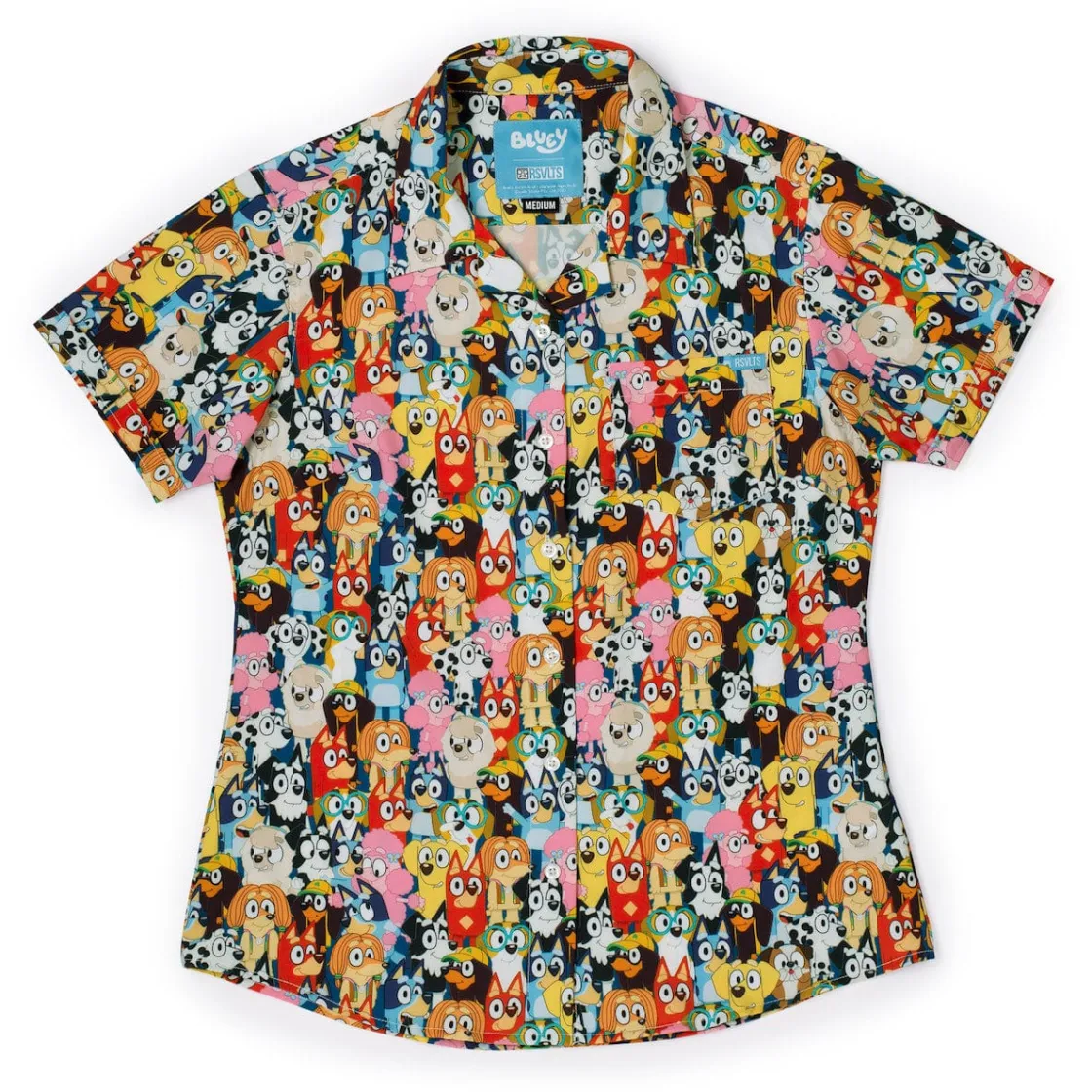 Bluey|Short Sleeves|Bluey "Primary Pals" – Women's KUNUFLEX Short Sleeve Shirt