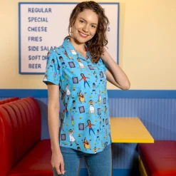 Bob's Burgers|Bob's Burgers Bob's Burgers "Flippin’ Fantastic" – Women's KUNUFLEX Short Sleeve Shirt