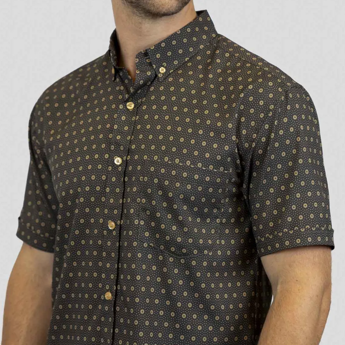 Short Sleeve Shirts|Short Sleeves|RSVLTS Bourbon Sunset – KUNUFLEX Short Sleeve Shirt