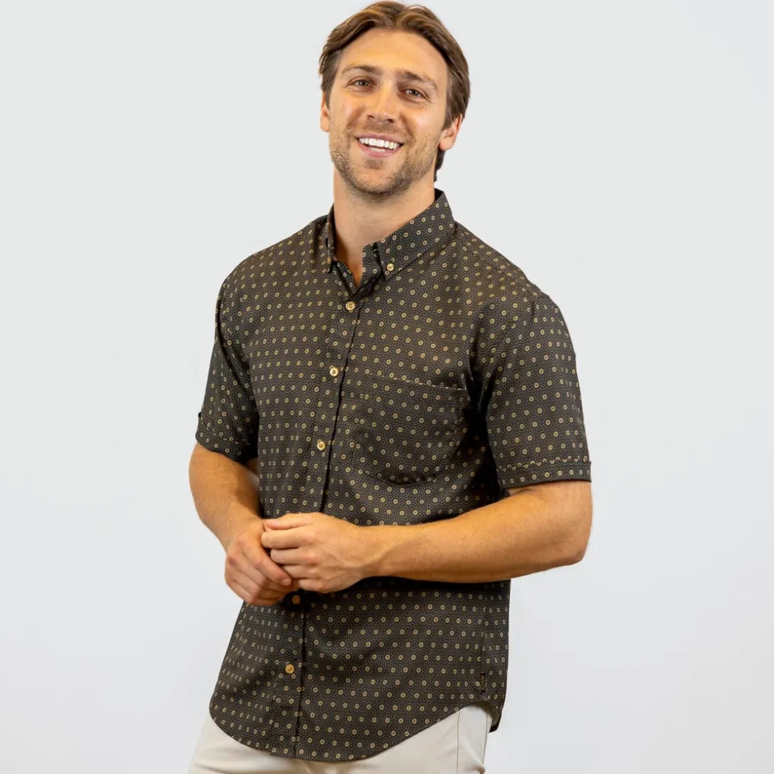 Short Sleeve Shirts|Short Sleeves|RSVLTS Bourbon Sunset – KUNUFLEX Short Sleeve Shirt