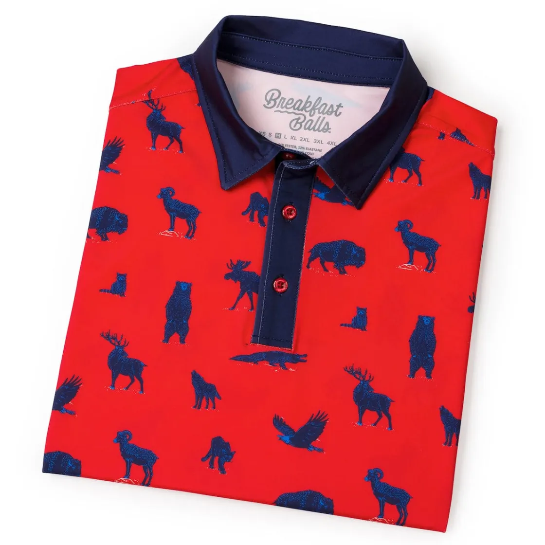 Polos|Originals|Breakfast Balls ® "Americana Animals" – All-Day Polo
