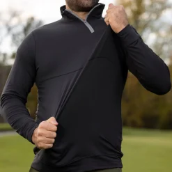 Quarter Zips|Originals|Breakfast Balls ® "Black" – Quarter Zip