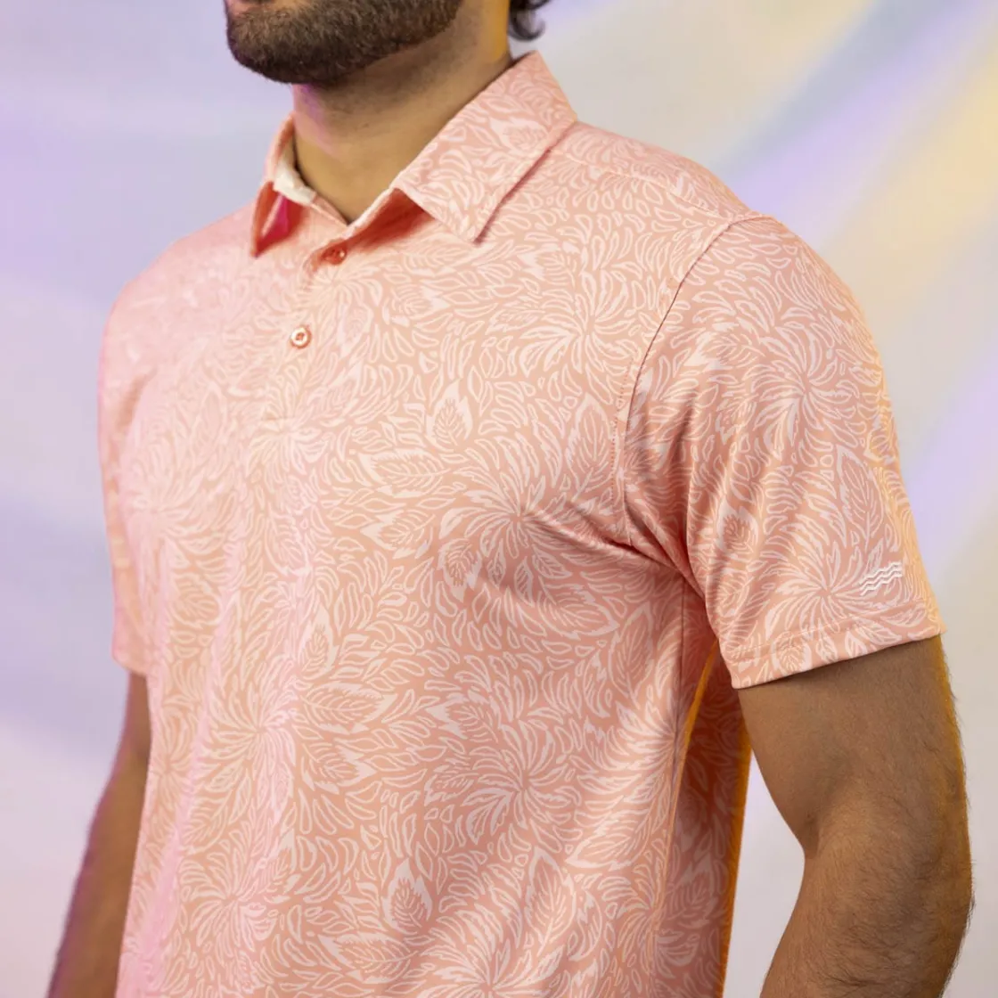 Polos|Basics|Breakfast Balls ® "Coral Leaf" – All-Day Polo
