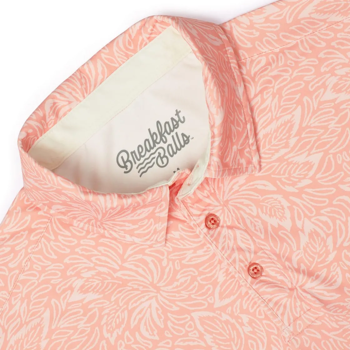 Polos|Basics|Breakfast Balls ® "Coral Leaf" – All-Day Polo