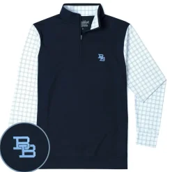 Quarter Zips|Originals|Breakfast Balls ® "Finance Bro Blue (Monogram)" – Quarter Zip