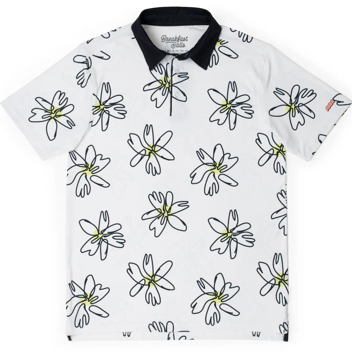 Polos|Originals|Breakfast Balls ® "Flower Doodle" – All-Day Polo