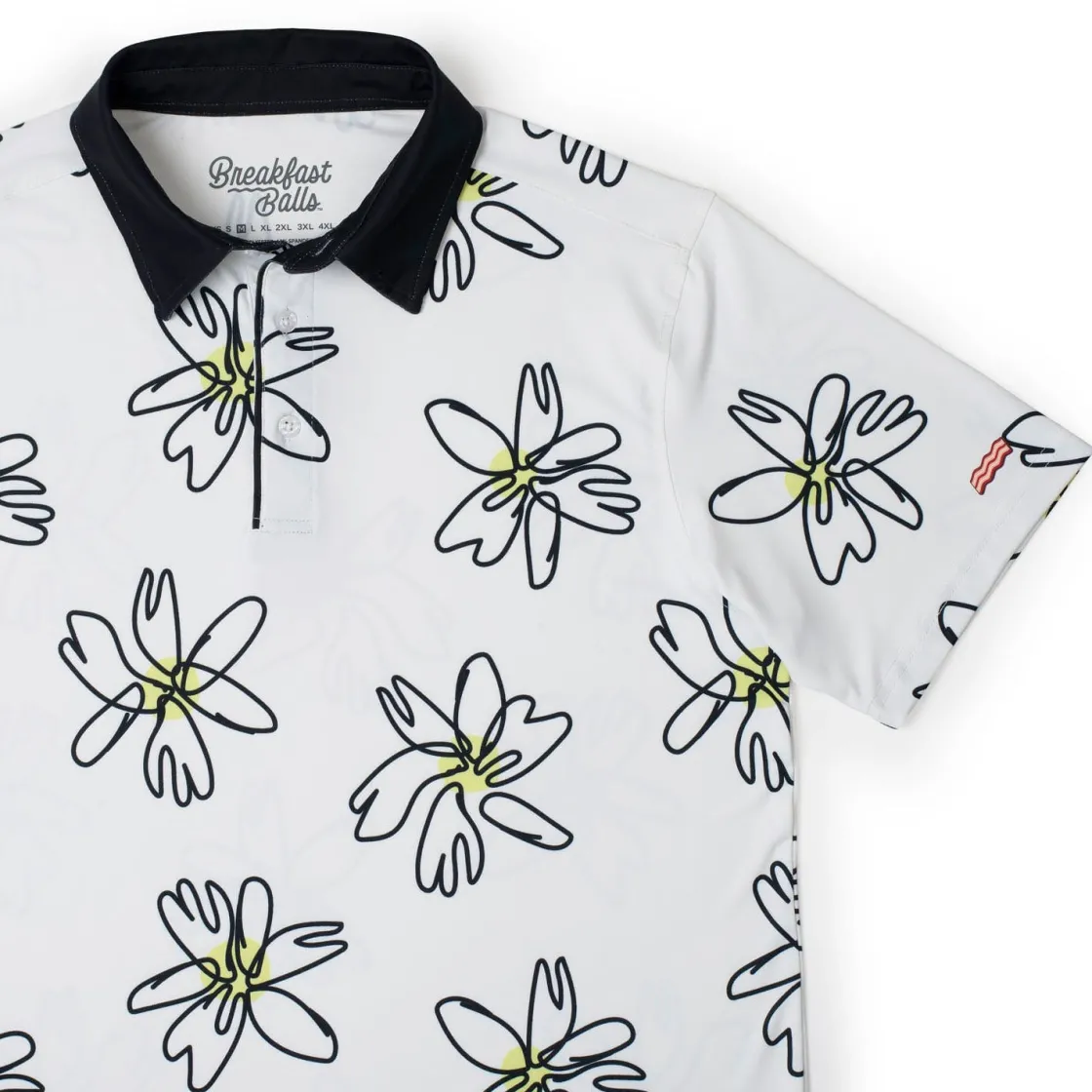 Polos|Originals|Breakfast Balls ® "Flower Doodle" – All-Day Polo