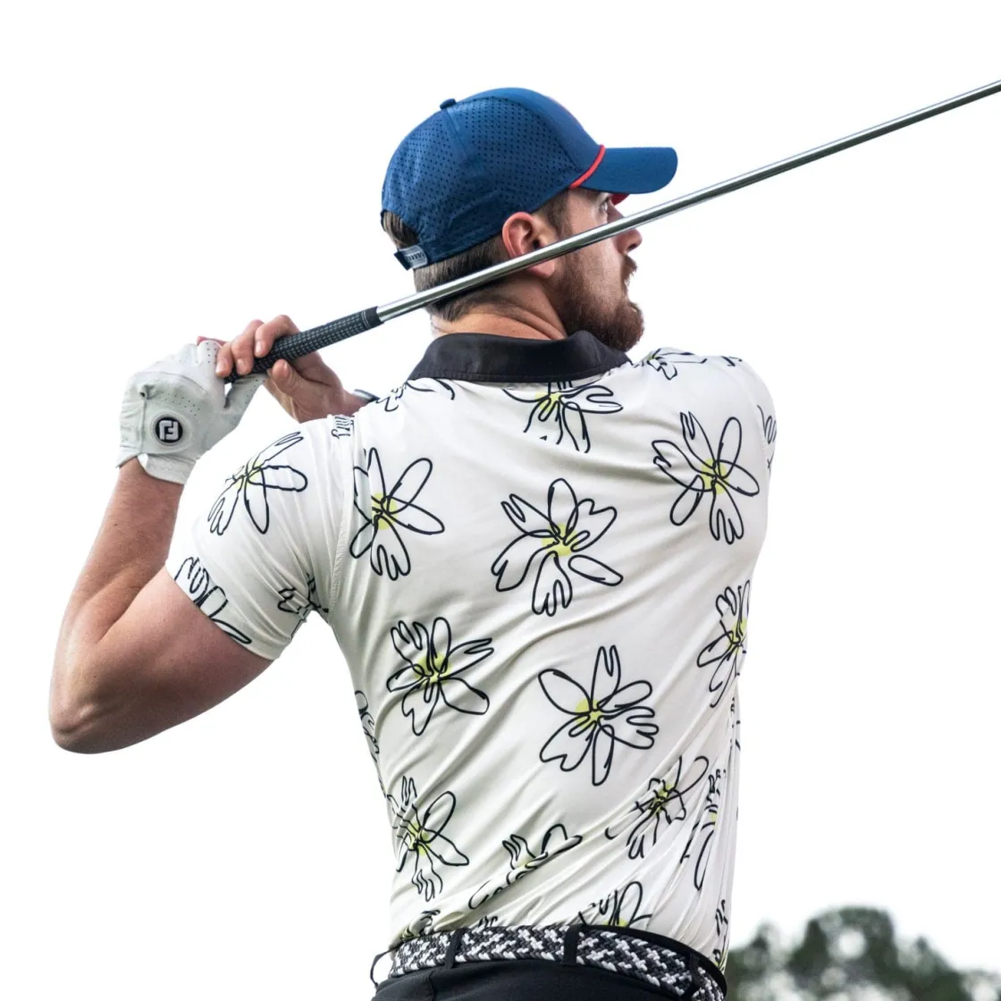 Polos|Originals|Breakfast Balls ® "Flower Doodle" – All-Day Polo