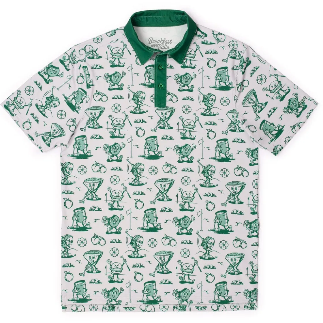 Polos|Tour Threads|Breakfast Balls ® "Fore Course Meal" – All-Day Polo