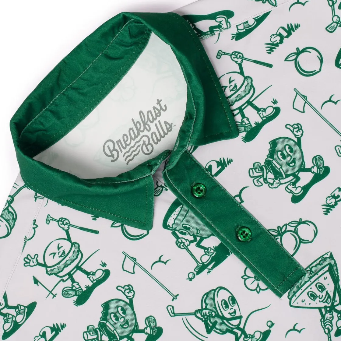 Polos|Tour Threads|Breakfast Balls ® "Fore Course Meal" – All-Day Polo