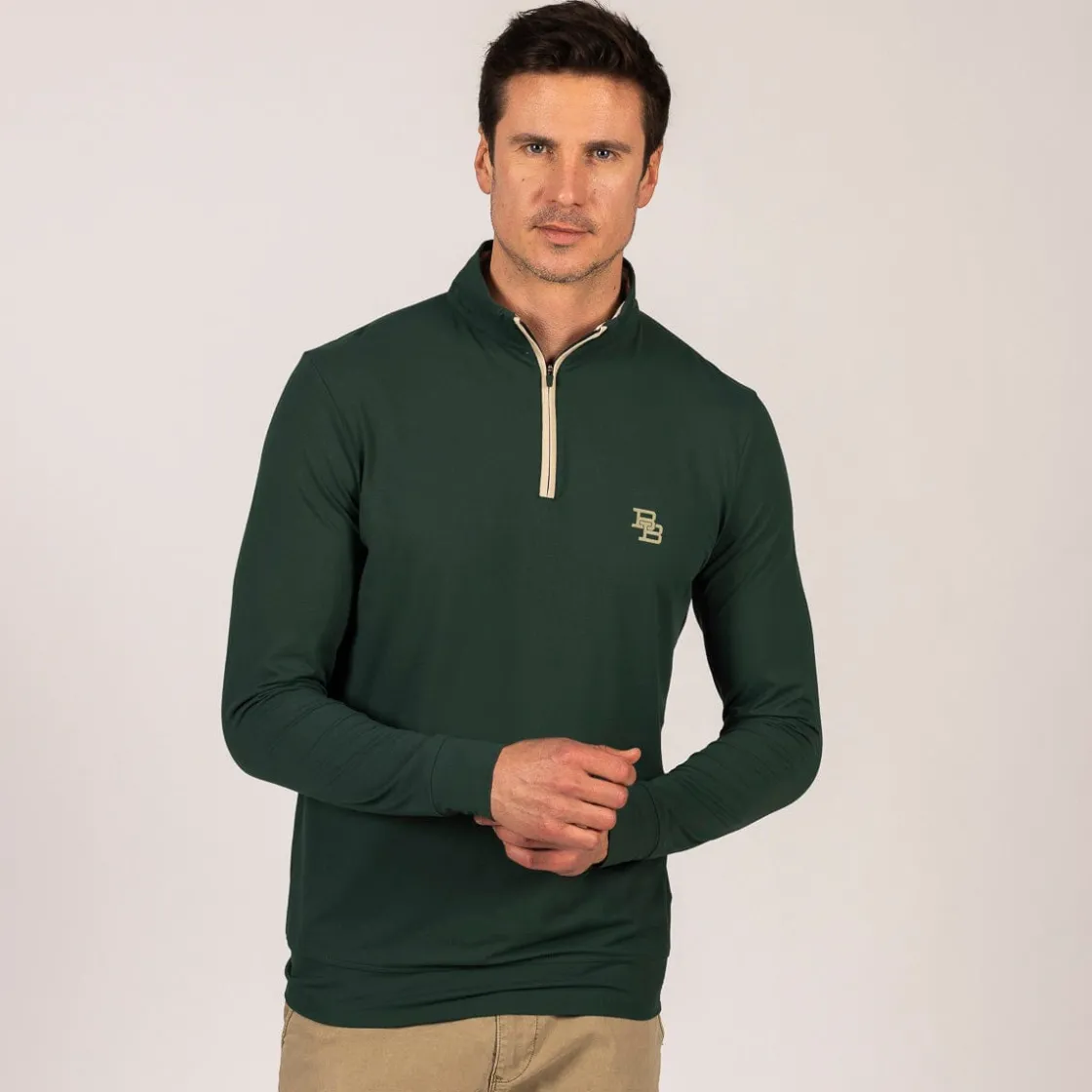 Quarter Zips|Originals|Breakfast Balls ® "Hunter Green (Monogram)" – Quarter Zip